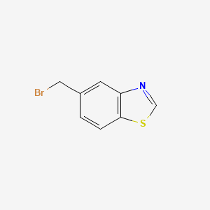 Chemical structure of 5-(Bromomethyl)benzo[d]thiazole