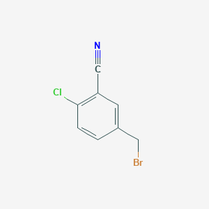 Chemical structure of 5-(Bromomethyl)-2-chlorobenzonitrile