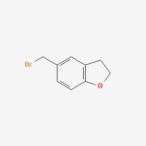 Chemical structure of 5-(Bromomethyl)-2,3-dihydrobenzofuran