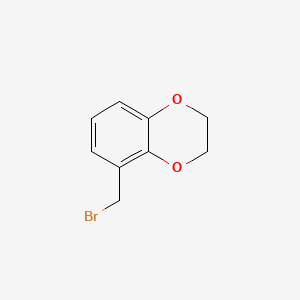 Chemical structure of 5-(Bromomethyl)-2,3-dihydro-1,4-benzodioxine