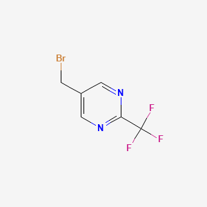Chemical structure of 5-(Bromomethyl)-2-(trifluoromethyl)pyrimidine