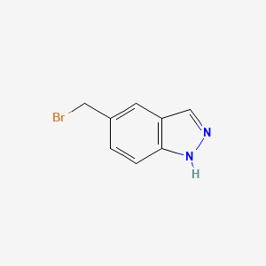 Chemical structure of 5-(Bromomethyl)-1H-indazole