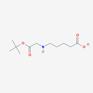 Chemical structure of 5-(BOC-N-METHYL-AMINO)PENTANOIC ACID