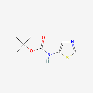 Chemical structure of 5-(Boc-amino)thiazole