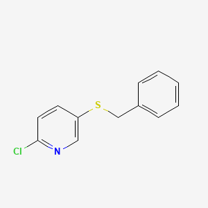 Chemical structure of 5-(Benzylthio)-2-chloropyridine