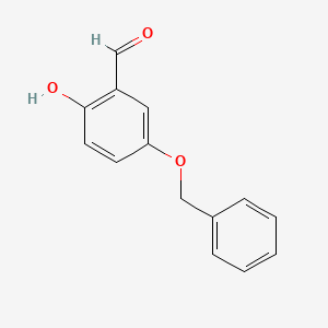 Chemical structure of 5-(Benzyloxy)salicylaldehyde
