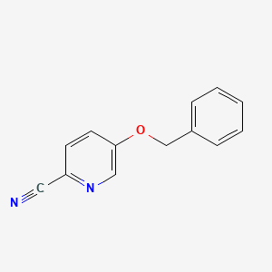 Chemical structure of 5-(Benzyloxy)picolinonitrile