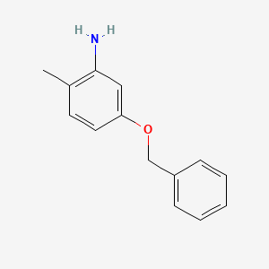 Chemical structure of 5-(Benzyloxy)-2-methylaniline