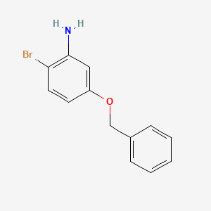 Chemical structure of 5-(Benzyloxy)-2-bromoaniline