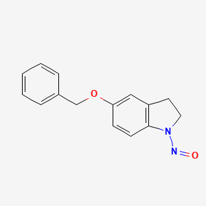 Chemical structure of 5-(Benzyloxy)-1-nitrosoindoline