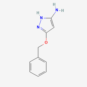 Chemical structure of 5-(Benzyloxy)-1H-pyrazol-3-amine