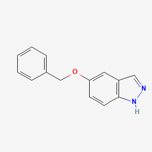 Chemical structure of 5-(benzyloxy)-1H-indazole