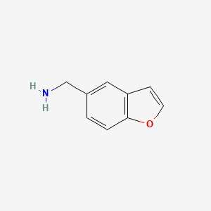 Chemical structure of 5-(Aminomethyl)benzofuran