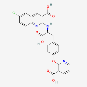 Chemical structure of 5(6)-CR 110, SE [5(6)-CarboxyrhodaMine 110, succiniMidyl ester hydrochloride]