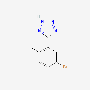 Chemical structure of 5-(5-Bromo-2-Methylphenyl)-1H-Tetrazole
