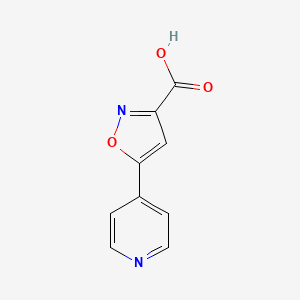 Chemical structure of 5-(4-Pyridyl)isoxazole-3-carboxylic Acid