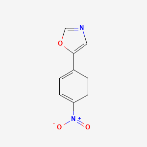 Chemical structure of 5-(4-Nitrophenyl)oxazole