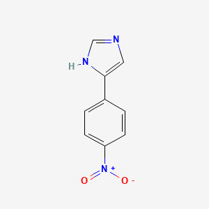 Chemical structure of 5-(4-nitrophenyl)-1H-imidazole