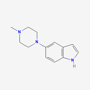 Chemical structure of 5-(4-Methylpiperazin-1-yl)-1H-indole