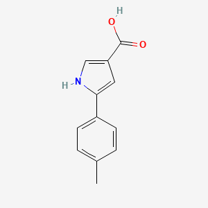 Chemical structure of 5-(4-Methylphenyl)-1H-Pyrrole-3-Carboxylic Acid