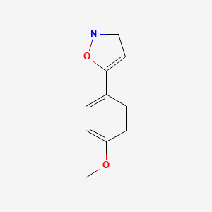 Chemical structure of 5-(4-Methoxyphenyl)isoxazole