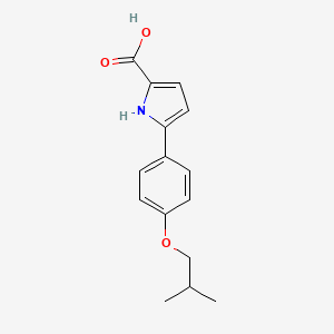 Chemical structure of 5-(4-Isobutoxyphenyl)-1H-pyrrole-2-carboxylic acid