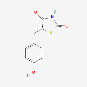 Chemical structure of 5-(4-Hydroxybenzyl)-2,4-thiazolidinedione