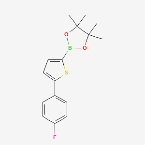 Chemical structure of 5-(4-Fluorophenyl)thiophene-2-boronic acid pinacol ester