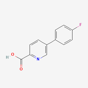 Chemical structure of 5-(4-Fluorophenyl)picolinic acid
