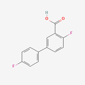 Chemical structure of 5-(4-Fluorophenyl)-2-fluorobenzoic Acid
