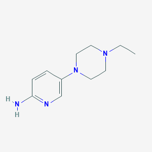 Chemical structure of 5-(4-Ethylpiperazin-1-yl)pyridin-2-amine