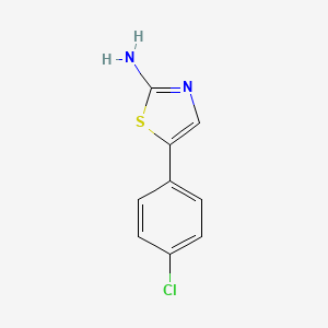 Chemical structure of 5-(4-Chlorophenyl)thiazol-2-amine