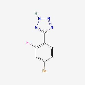 Chemical structure of 5-(4-Bromo-2-fluorophenyl)-2H-tetrazole