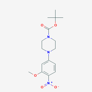 Chemical structure of 5-(4-Boc-piperazino)-2-nitroanisole
