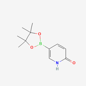 Chemical structure of 5-(4,4,5,5-Tetramethyl-1,3,2-dioxaborolan-2-yl)pyridin-2-ol