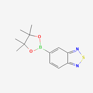 Chemical structure of 5-(4,4,5,5-Tetramethyl-1,3,2-dioxaborolan-2-yl)benzo[c][1,2,5]thiadiazole
