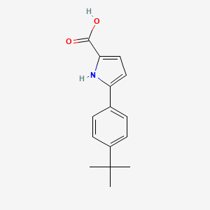 Chemical structure of 5-(4-(tert-Butyl)phenyl)-1H-pyrrole-2-carboxylic acid