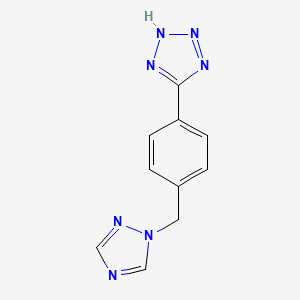 Chemical structure of 5-(4-((1H-1,2,4-triazol-1-yl)methyl)phenyl)-1H-tetrazole