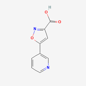 Chemical structure of 5-(3-Pyridyl)isoxazole-3-carboxylic Acid