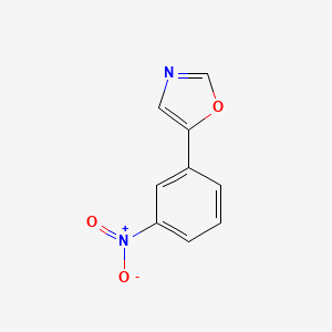 Chemical structure of 5-(3-Nitrophenyl)oxazole