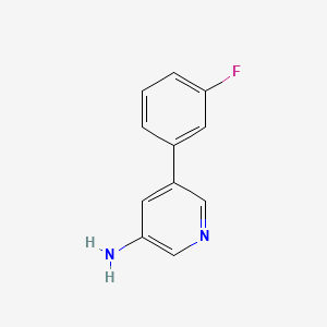 Chemical structure of 5-(3-Fluorophenyl)pyridin-3-amine