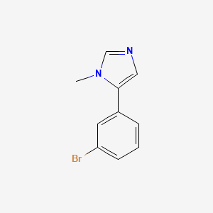 Chemical structure of 5-(3-Bromophenyl)-1-methylimidazole