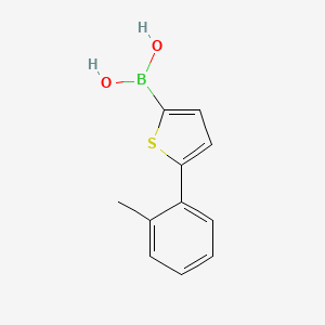 Chemical structure of 5-(2-Tolyl)thiophene-2-boronic acid