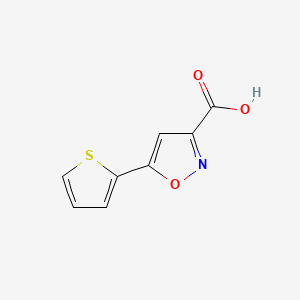 Chemical structure of 5-(2-Thienyl)isoxazole-3-carboxylic Acid
