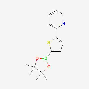 Chemical structure of 5-(2-Pyridyl)thiophene-2-boronic acid pinacol ester