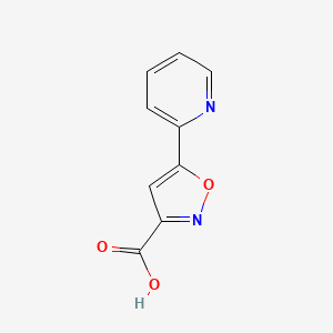 Chemical structure of 5-(2-Pyridyl)isoxazole-3-carboxylic Acid