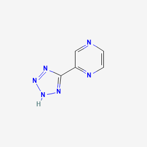 Chemical structure of 5-(2-PYRAZINYL)-1H-TETRAZOLE