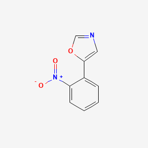 Chemical structure of 5-(2-Nitrophenyl)oxazole