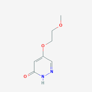 Chemical structure of 5-(2-Methoxyethoxy)pyridazin-3(2H)-one