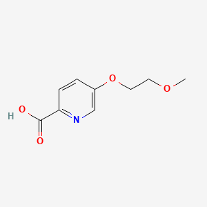 Chemical structure of 5-(2-Methoxyethoxy)picolinic acid